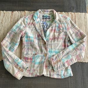 Tailor Vintage Madras Blazer Size 4